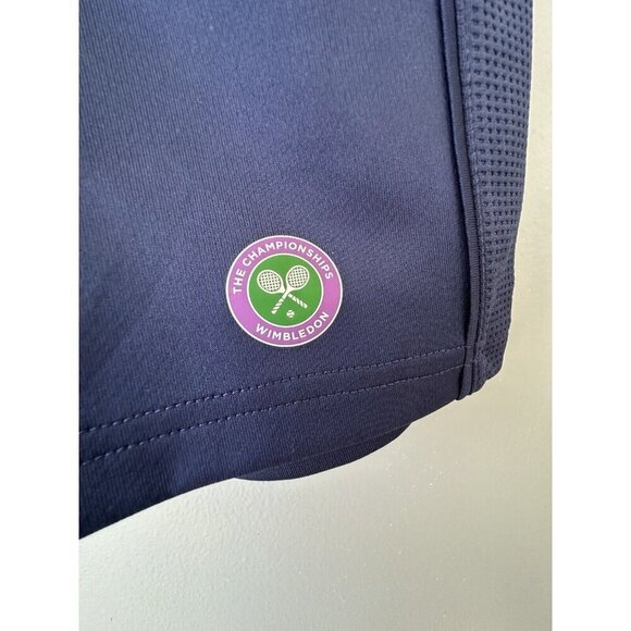 NWT Kids Wimbledon Official Tennis Performance Shorts Size youth 4 - 5 Yrs Navy - Picture 2 of 9